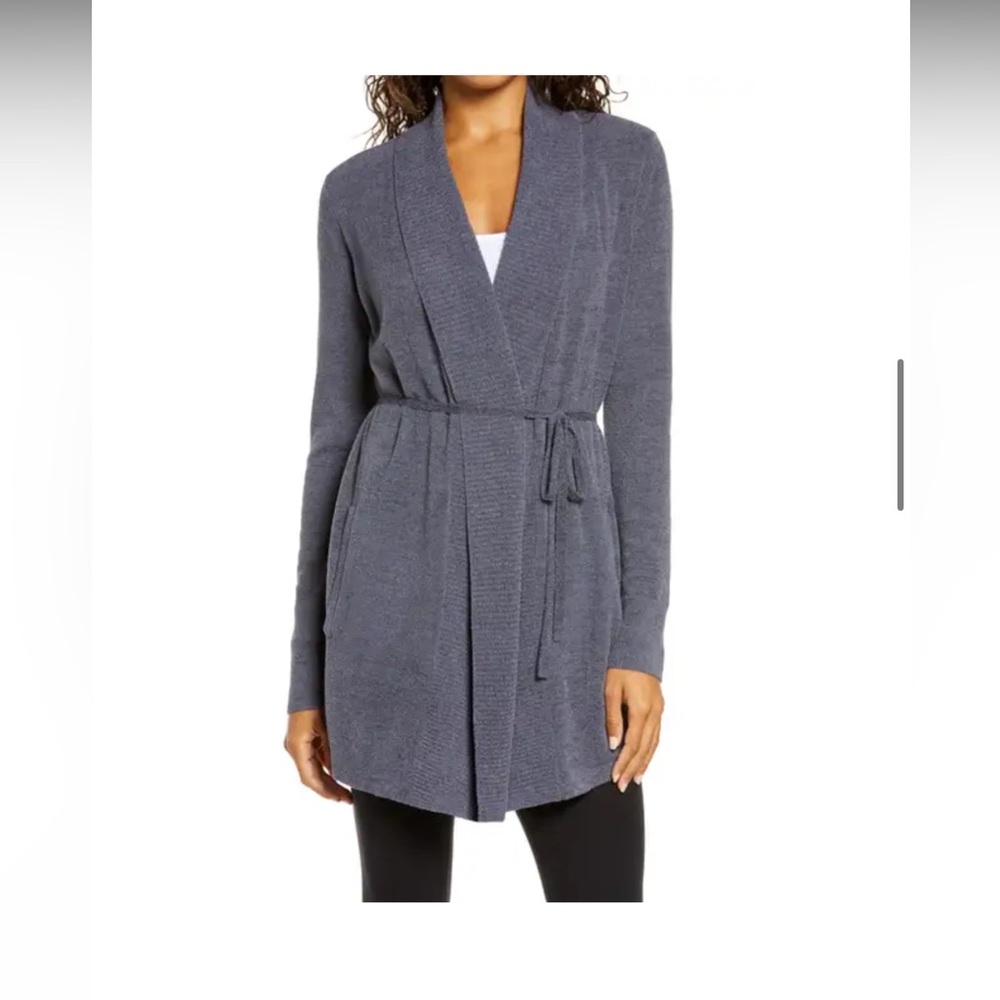 Barefoot Dreams Blue Cardigan- Size Small